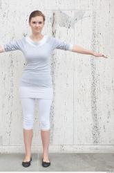 Whole Body Woman T poses White Casual Average